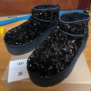 UGG Ultra Mini Chunky Sequin Boots